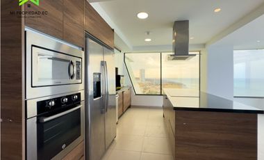 DEPARTAMENTO FRENTE AL MAR DE 3 DORMITORIOS EN POSEIDÓN - MANTA