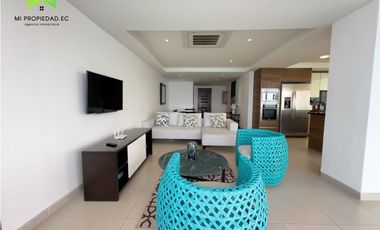 DEPARTAMENTO FRENTE AL MAR DE 3 DORMITORIOS EN POSEIDÓN - MANTA