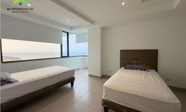 DEPARTAMENTO FRENTE AL MAR DE 3 DORMITORIOS EN POSEIDÓN - MANTA