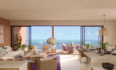 Departamento en Venta Vista al Mar Costa Mujeres Muelle Club de Playa Privado
