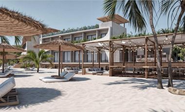Penthouse Frente al Mar de Mahahual con Acceso Privado a la Playa