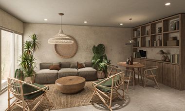 Departamento en venta en Bacalar de 2 habitaciones con rooftop