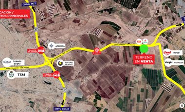 TERRENO PARA DESARROLLO MIXTO  EN CARRETERA TORREON-SAN PEDRO