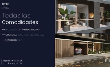 Venta Departamento a estrenar 3 ambientes - Tigre rp - con amenities cod 1l