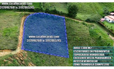 lote de 1300m2 con escrituras proindiviso marinilla 💲52millones