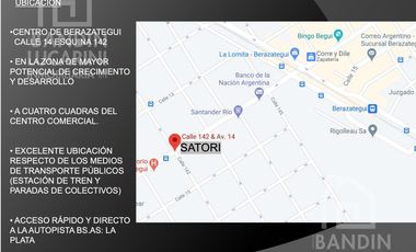 Departamento en Berazategui a estrenar. Edificio Satori 2 AMBIENTES. Entrega Primavera 2024.