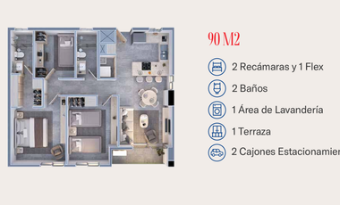Departamentos Preventa Zona Huasteca / Entrega 2026