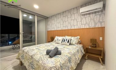 DEPARTAMENTO DE LUJO AMOBLADO FRENTE AL MAR EN CIUDAD DEL MAR - MANTA