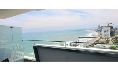 En venta hermoso departamento con vista al mar edf. Poseidon Manta.