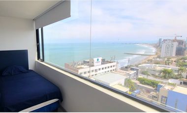 En venta hermoso departamento con vista al mar edf. Poseidon Manta.