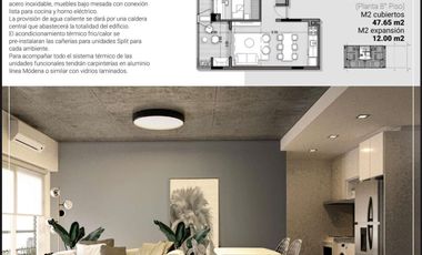 Departamento monoambiente a la venta en Wilde Centro