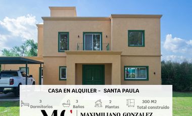 Casa en alquiler, 5 ambientes - Santa Paula, Ezeiza