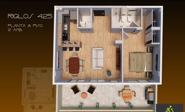 Venta en Pozo  - Departamento 3 ambientes de categoría -  Riglos al 400 - Caballito
