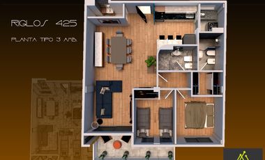 Venta en Pozo  - Departamento 3 ambientes de categoría -  Riglos al 400 - Caballito