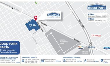 Depósitos en  Centro Logistico , localidad de Garin.