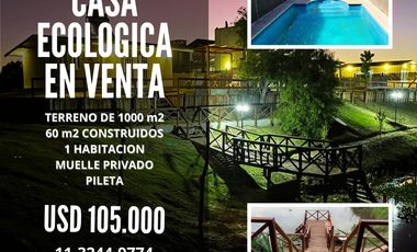 Casa ecológica en Villa Paranacito - Pileta - Barrio Nautico Sagastume.