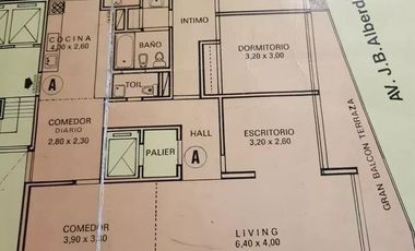 DEPARTAMENTO SEMIPISO 5 AMB Corrientes 1517 3° A  (MAR DEL PLATA)