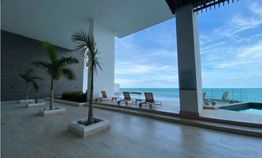 Una casa en el aire con vista al mar