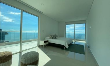 Una casa en el aire con vista al mar