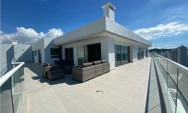 Una casa en el aire con vista al mar