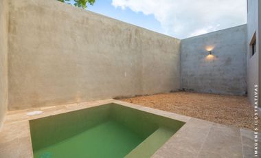 Townhouse en venta en Temozón Village Merida de 3 habitaciones y alberca