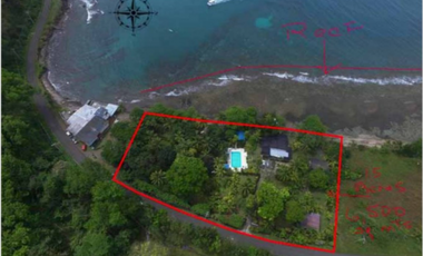 TERRENO TITULADO CON  PISCINA  / FRENTE AL MAR /  PORTOBELO / 5,500 M2