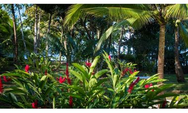 TERRENO TITULADO CON  PISCINA  / FRENTE AL MAR /  PORTOBELO / 5,500 M2