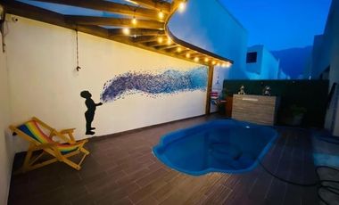 CASA EN RENTA CON ALBERCA EN CUMBRES MONTENOVA  - GARCIA NL.
