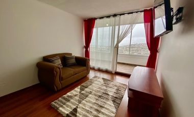 SE ARRIENDA DEPARTAMENTO AMOBLADO EN CERRO LOS PLACERES