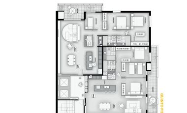 Venta departamento de  3 dormitorios con balcón en zona Centro