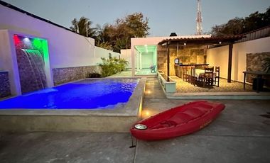 Venta de casa Ágora de una planta a una cuadra del parque de Chicxulub Puerto