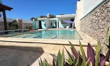 Venta de casa Ágora de una planta a una cuadra del parque de Chicxulub Puerto