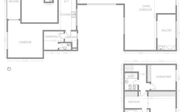 Departamento en el barrio La Imprenta con dormitorio en suite