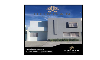 HURBAN VENDE casa Amplia al surponiente de Aguascalientes.