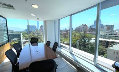 ARRIENDO Oficina habilitada de 153,31 m2 , Metro Pedro de Valdivia