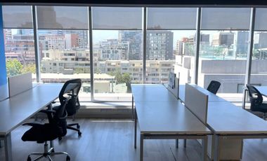 ARRIENDO Oficina habilitada de 153,31 m2 , Metro Pedro de Valdivia