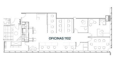 ARRIENDO Oficina habilitada de 153,31 m2 , Metro Pedro de Valdivia