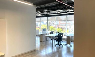 ARRIENDO Oficina habilitada de 153,31 m2 , Metro Pedro de Valdivia