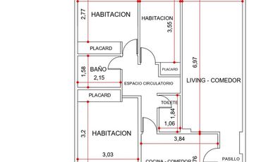3 dormitorios con dependencia en Palermo