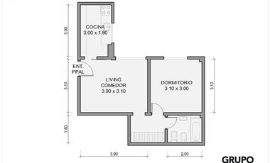 VENTA - DEPARTAMENTO - 2 AMBIENTES CON COCHERA - BARRACA