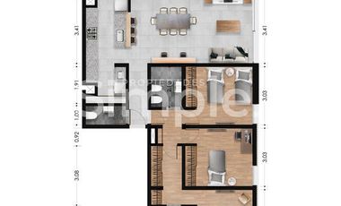 Venta departamento de 3 dormitorios en Condominios Botania Amenities