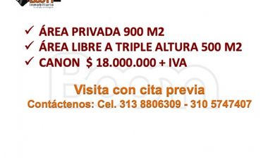 ARRIENDO BODEGA 900 M2 SECTOR INDUSTRIAL  MOSQUERA