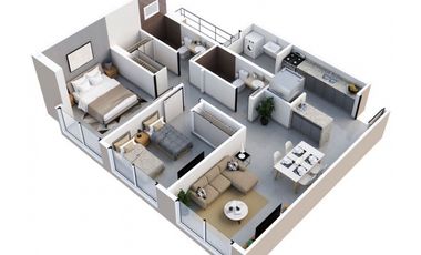 Proyecto nuevo Ph Isabella frente al Parque Omar con balcon en venta