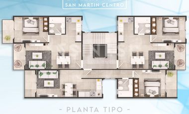 Departamento 2 Ambientes - A - Liniers 1920 - San Martin Centro