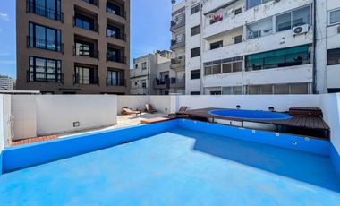 VENTA de 1 ambiente al frente con balcón y piscina