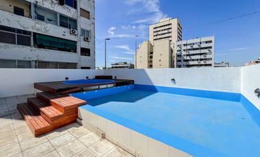 VENTA de 1 ambiente al frente con balcón y piscina