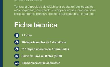 Departamento en  venta