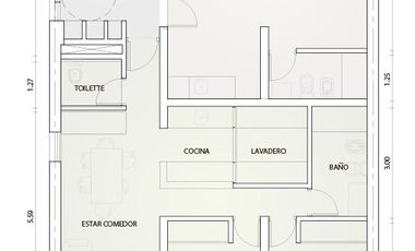 Departamento/Oficina centro - Dorrego al 100