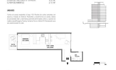 VENTA Departamento 2 ambientes - Palermo Hollywood