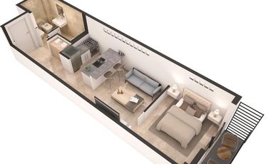 Venta departamento de 1 ambiente apto porfesiona - ideal renta
